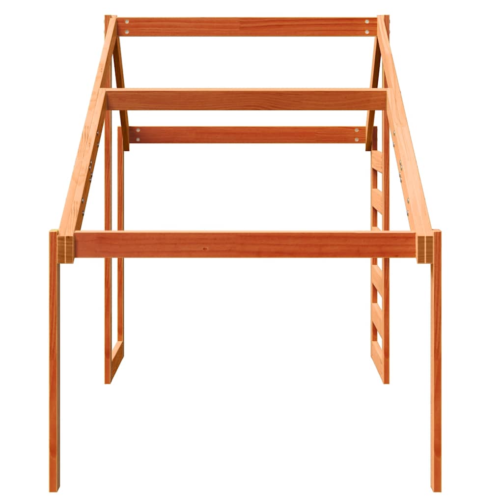 stel til husseng 198x97x113 cm massivt fyrretræ gyldenbrun