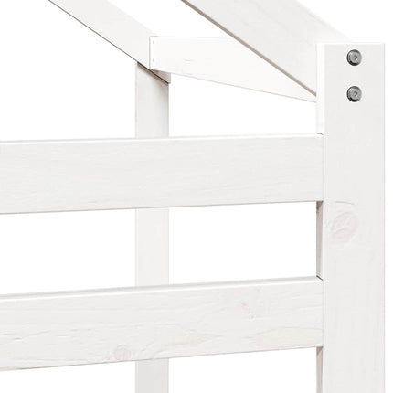 stel til husseng 198x82x113 cm massivt fyrretræ hvid