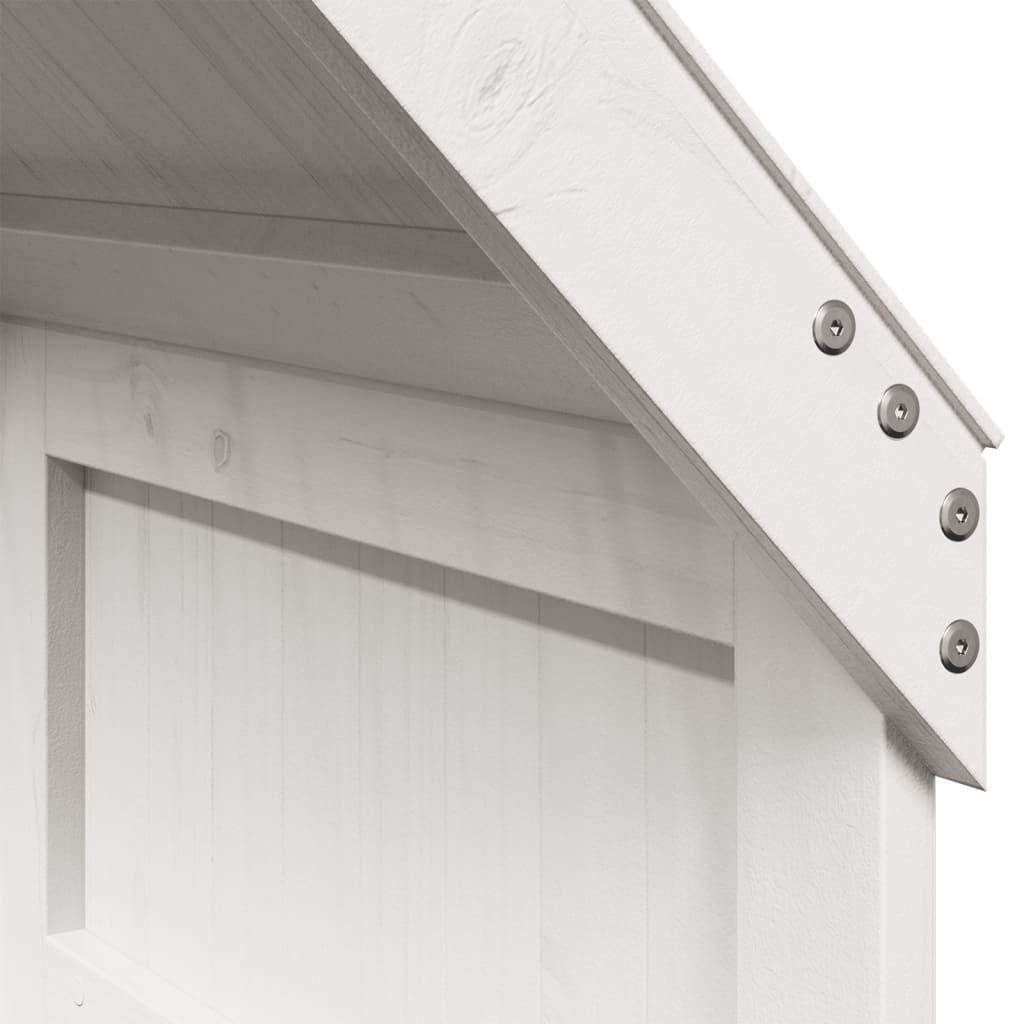 stel til husseng 60x89x134,5 cm massivt fyrretræ hvid