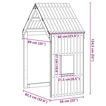 stel til husseng 60x89x134,5 cm massivt fyrretræ gyldenbrun