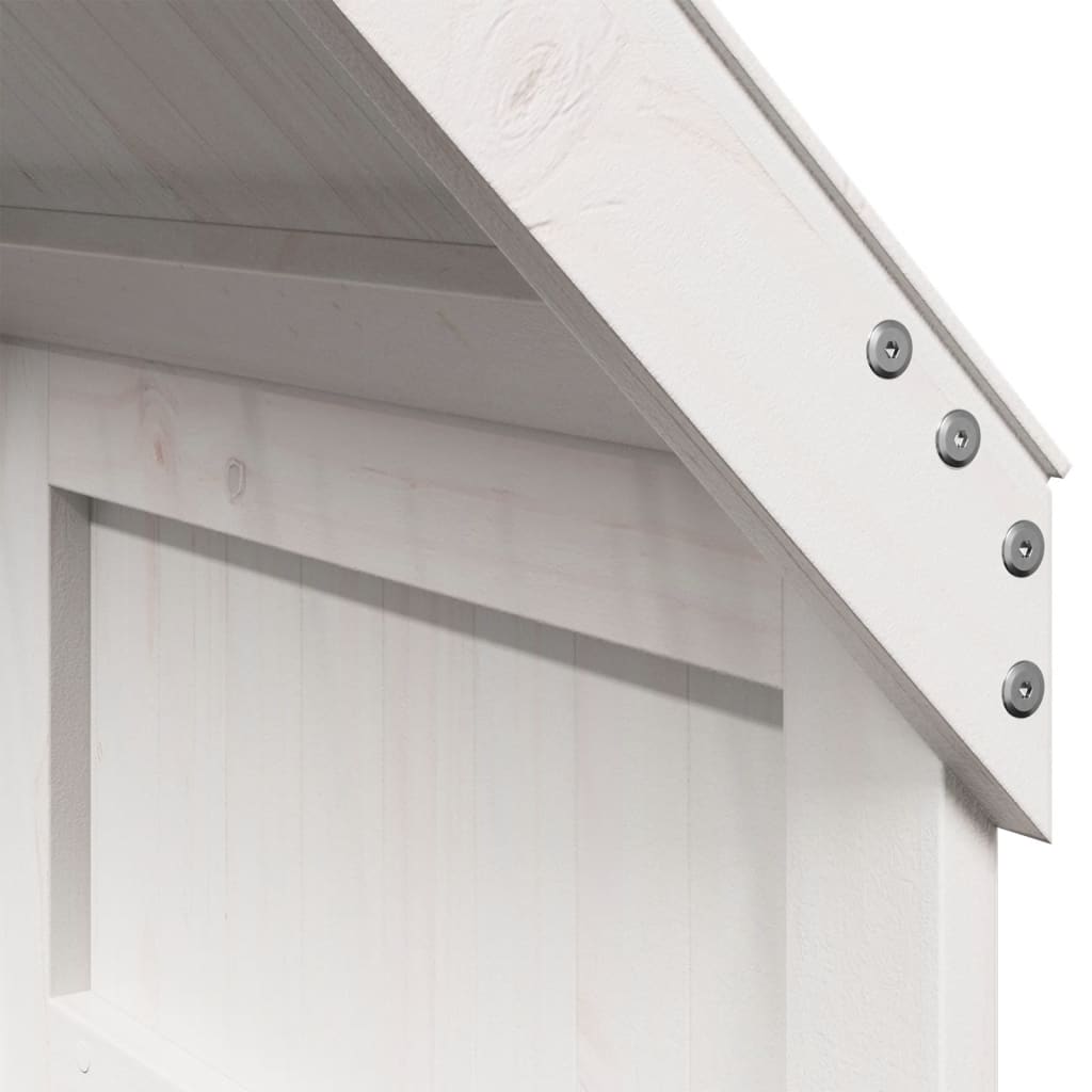 stel til husseng 60x99x139,5 cm massivt fyrretræ hvid