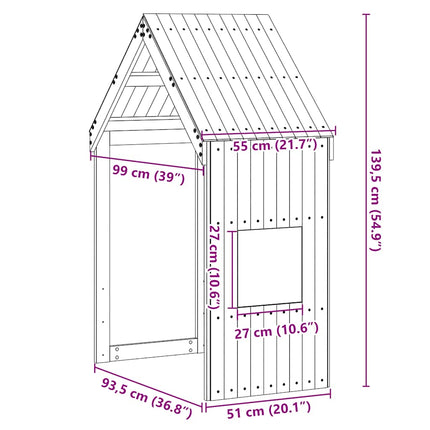 stel til husseng 55x99x139,5 cm massivt fyrretræ gyldenbrun
