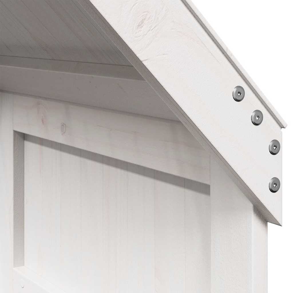 stel til husseng 55x84x132 cm massivt fyrretræ hvid