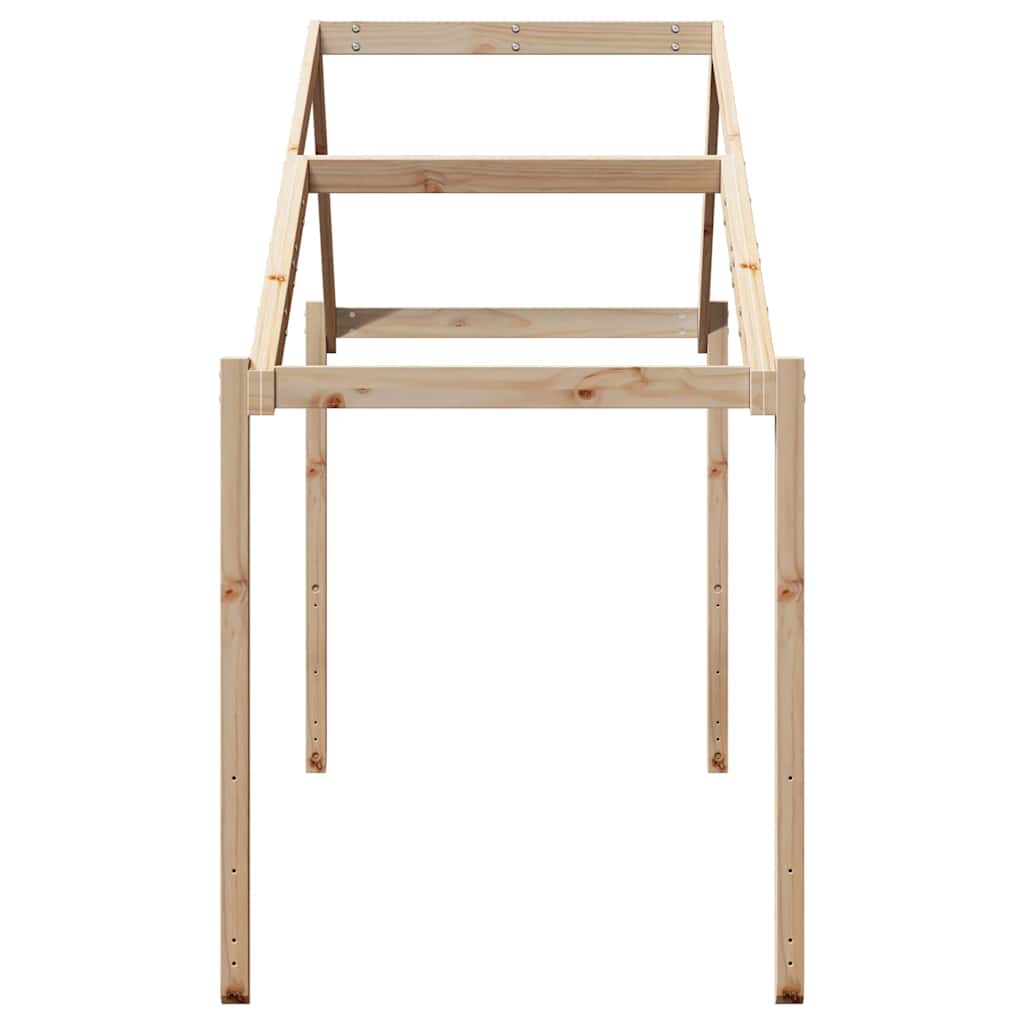 stel til husseng 213x95,5x144,5 cm massivt fyrretræ