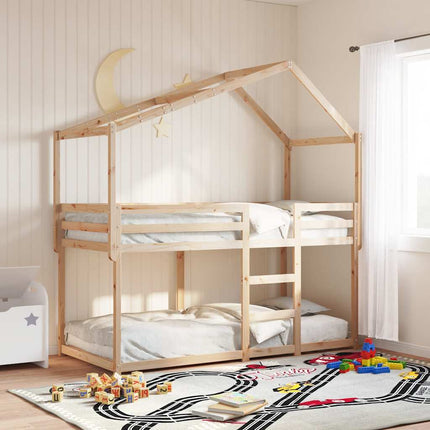 stel til husseng 213x95,5x144,5 cm massivt fyrretræ