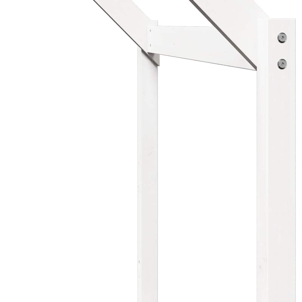 stel til husseng 213x85,5x144,5 cm massivt fyrretræ hvid