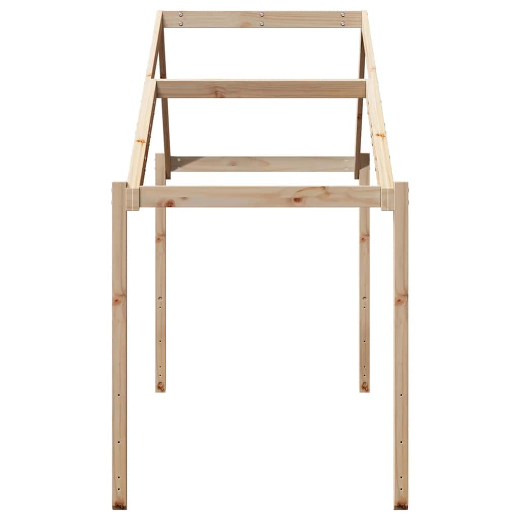 stel til husseng 203x95,5x142 cm massivt fyrretræ