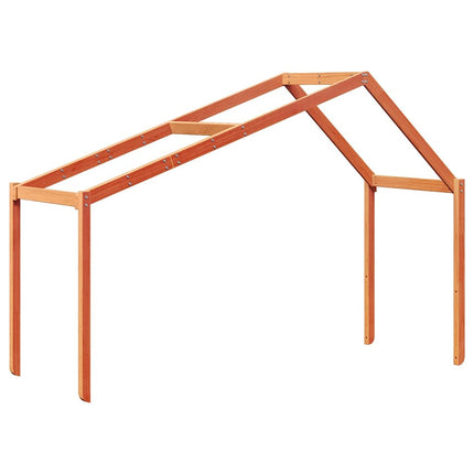 stel til husseng 203x95,5x142 cm massivt fyrretræ gyldenbrun