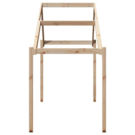 stel til husseng 203x80,5x142 cm massivt fyrretræ