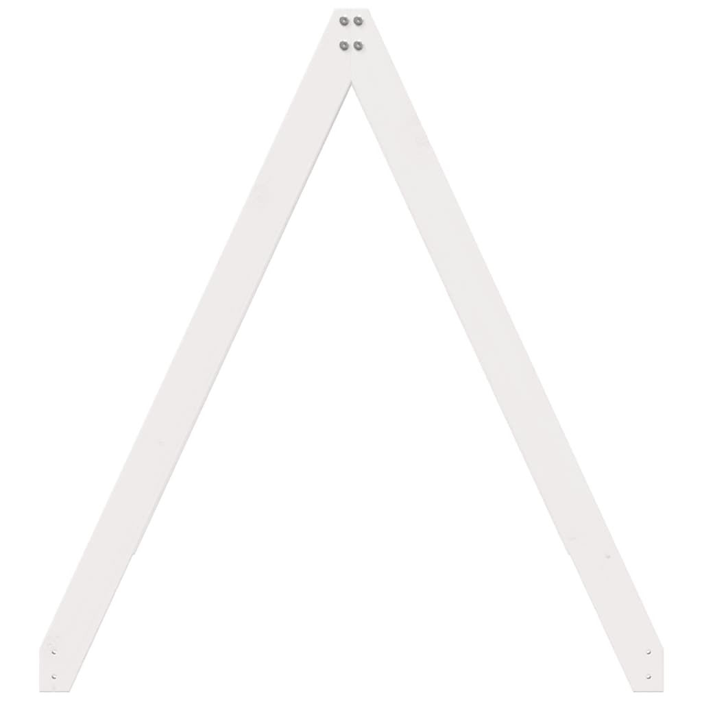 stel til husseng 209x95,5x88 cm massivt fyrretræ hvid