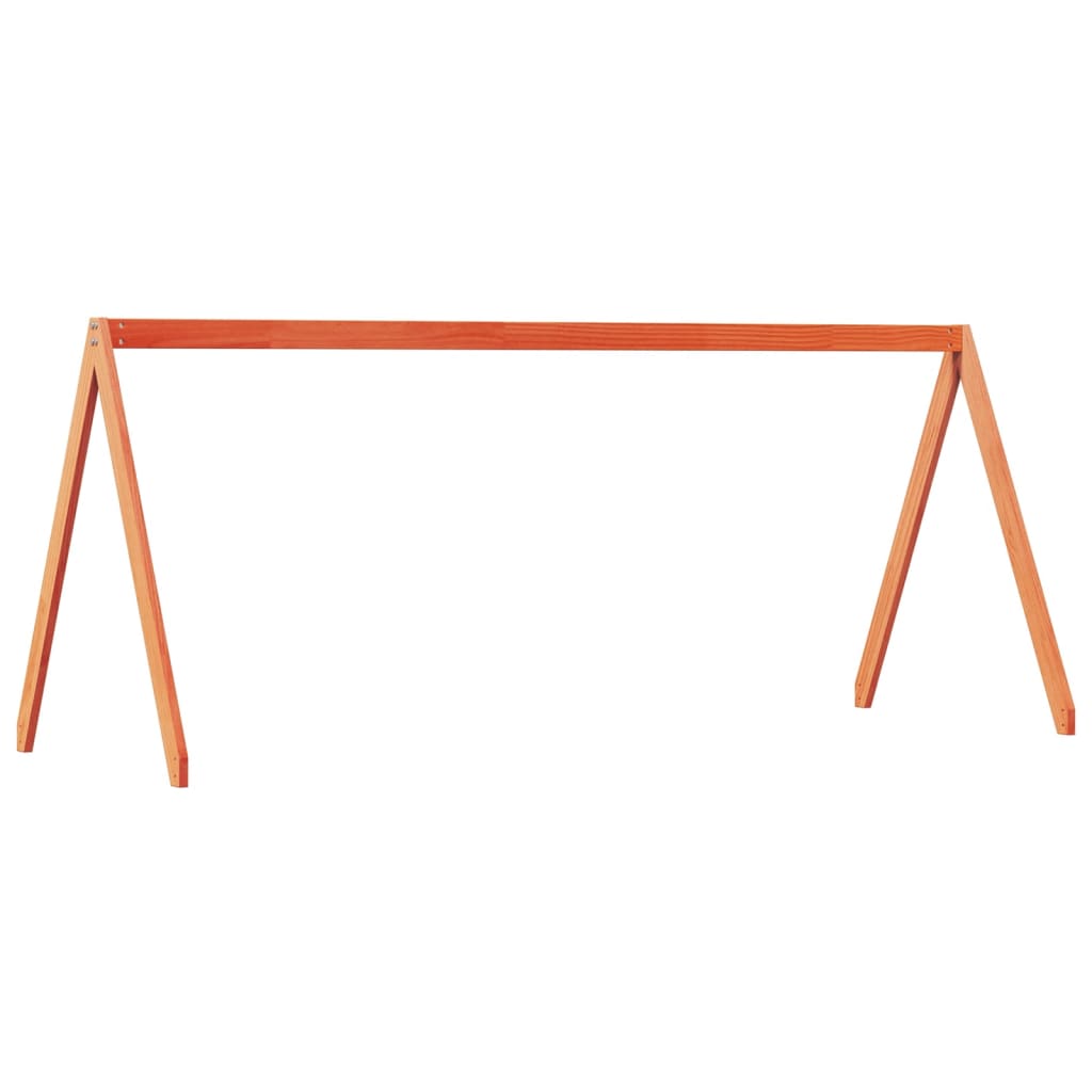 stel til husseng 209x95,5x88 cm massivt fyrretræ gyldenbrun