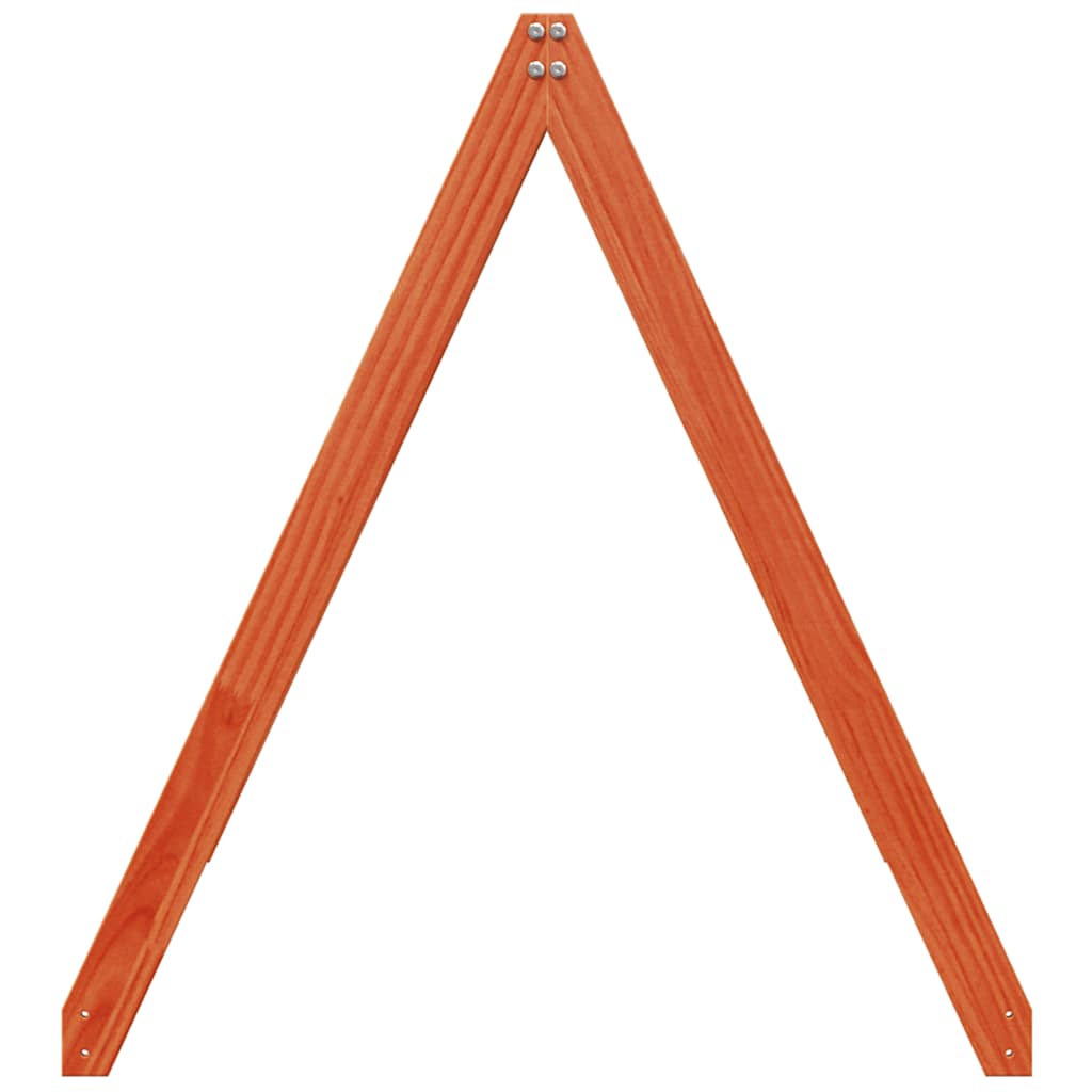 stel til husseng 209x95,5x88 cm massivt fyrretræ gyldenbrun