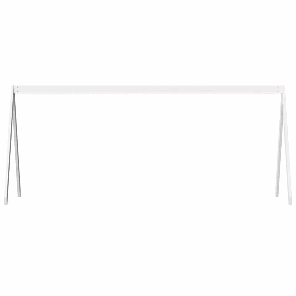 stel til husseng 209x85,5x88 cm massivt fyrretræ hvid