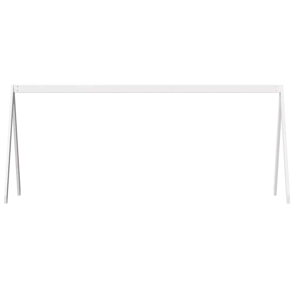 stel til husseng 199x95,5x88 cm massivt fyrretræ hvid