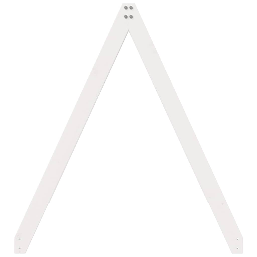 stel til husseng 199x95,5x88 cm massivt fyrretræ hvid