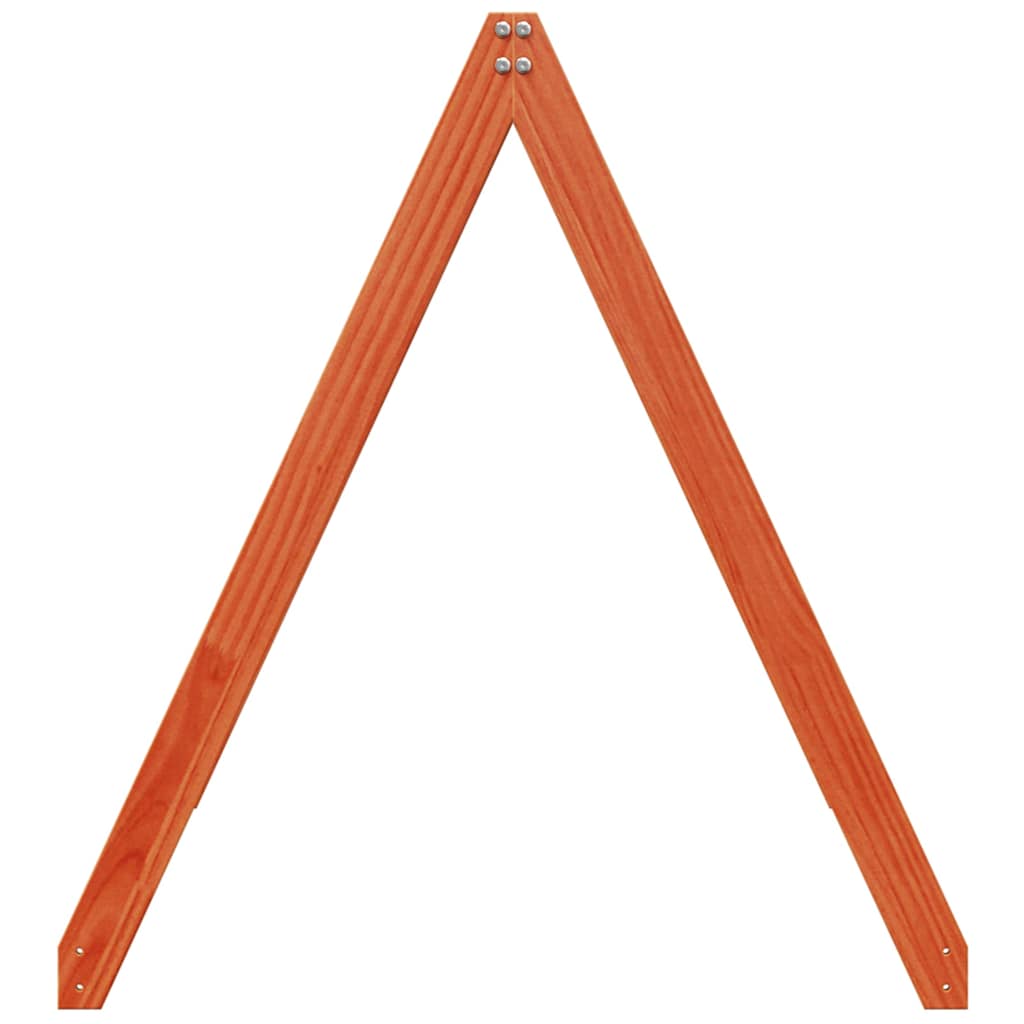 stel til husseng 203x95,5x142 cm massivt fyrretræ gyldenbrun