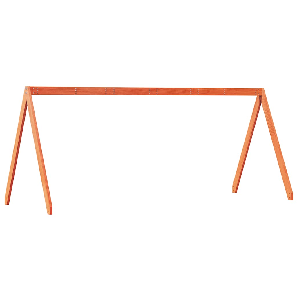 stel til husseng 203x95,5x142 cm massivt fyrretræ gyldenbrun