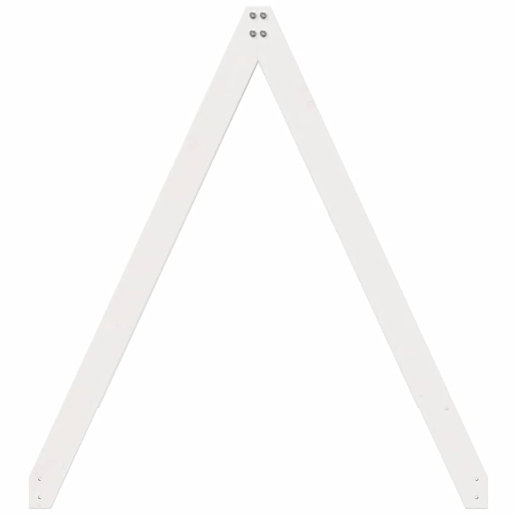 stel til husseng 199x80,5x88 cm massivt fyrretræ hvid