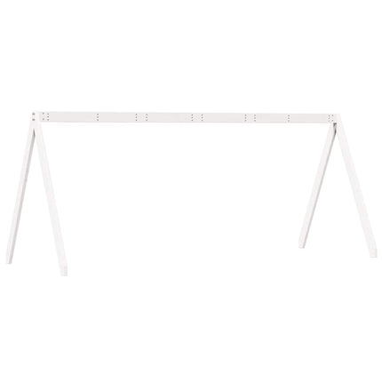 stel til husseng 199x80,5x88 cm massivt fyrretræ hvid