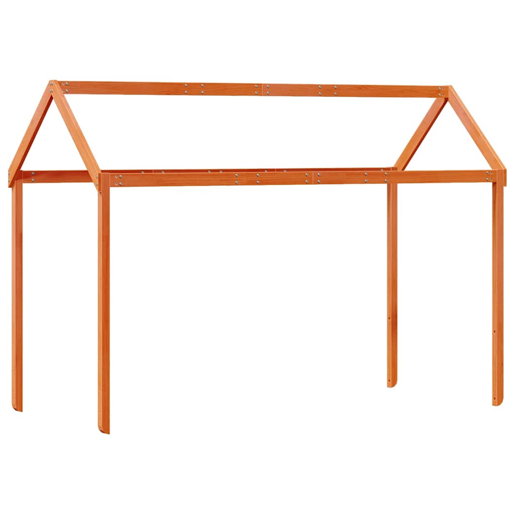 stel til husseng 217x95,5x159 cm massivt fyrretræ gyldenbrun