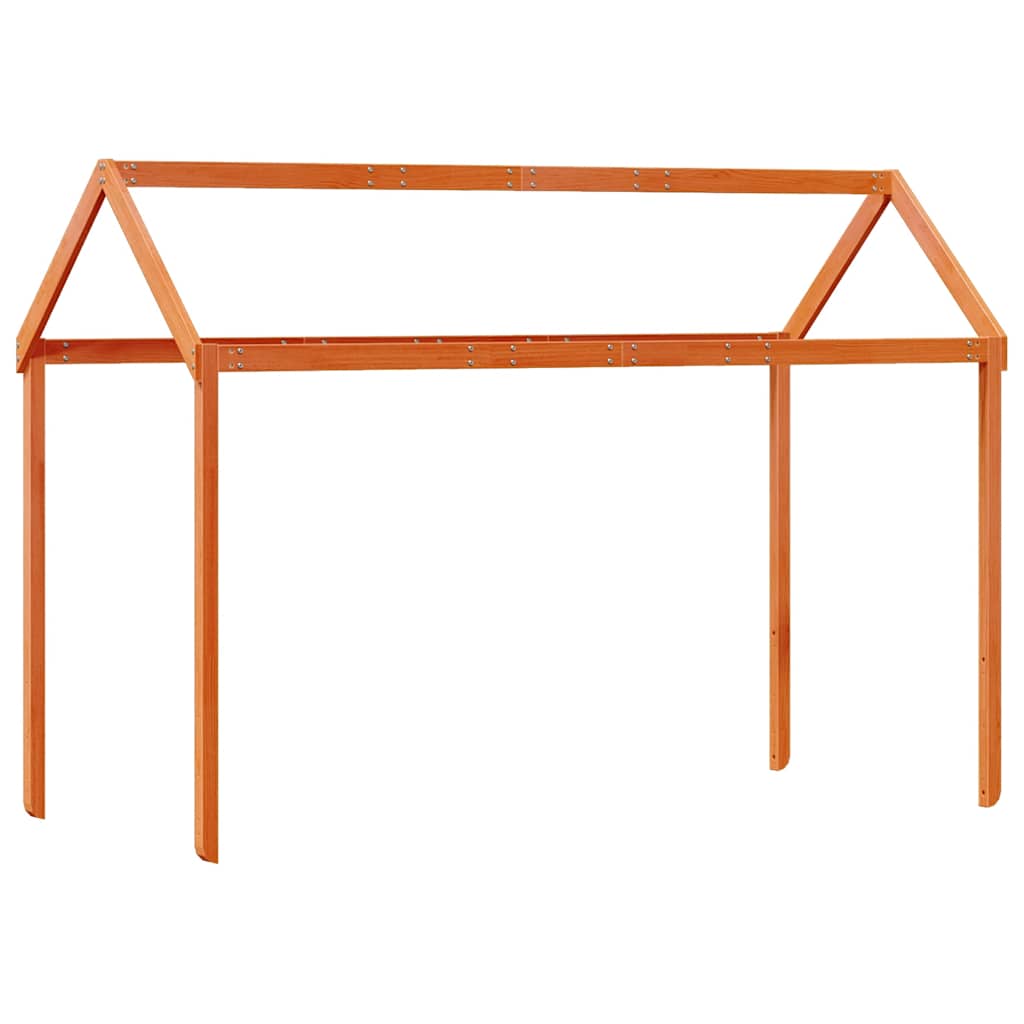 stel til husseng 217x95,5x159 cm massivt fyrretræ gyldenbrun