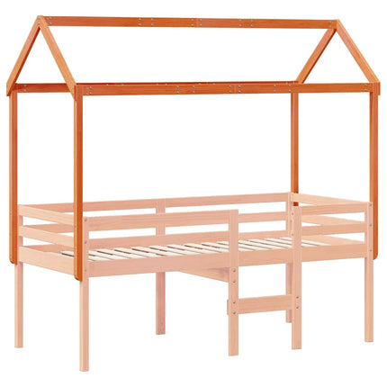 stel til husseng 207x80,5x151,5 cm massivt fyrretræ gyldenbrun