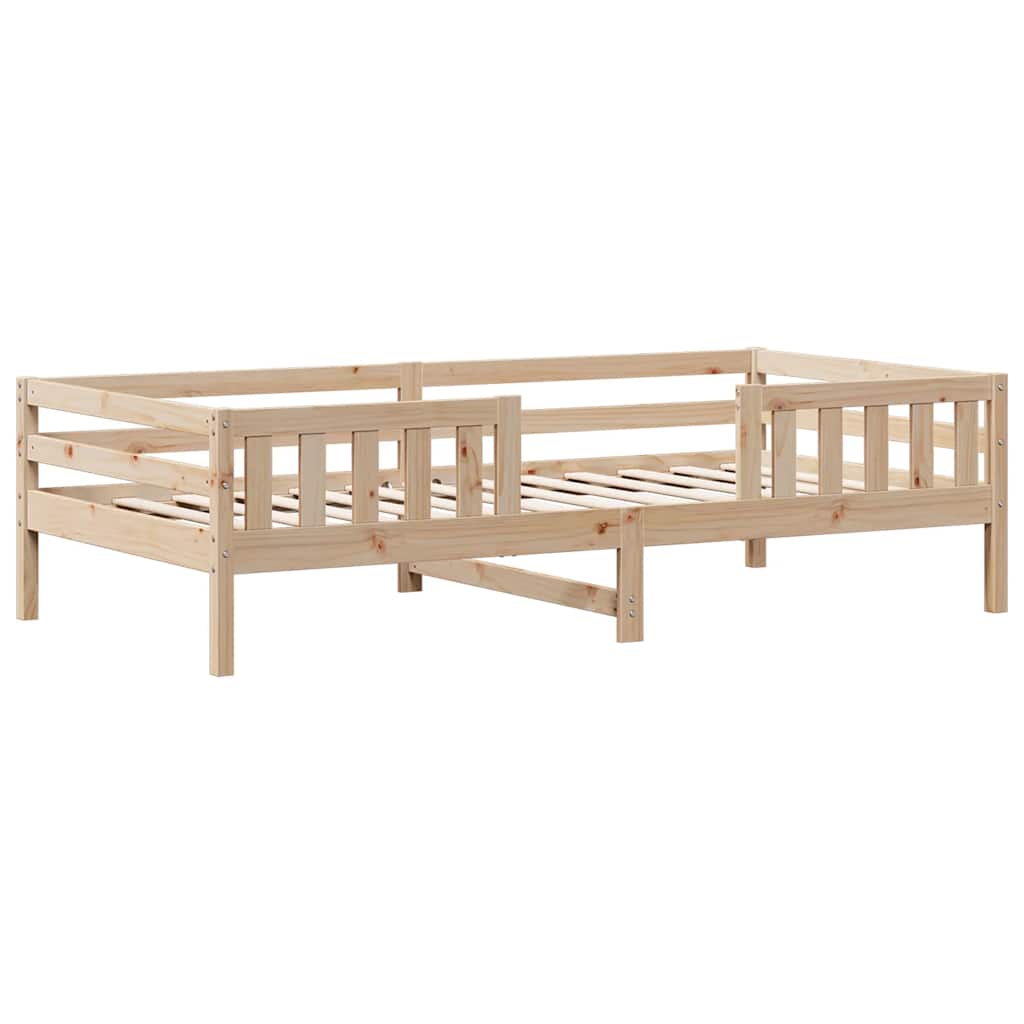 sengeramme uden madras 100x200 cm massivt fyrretræ