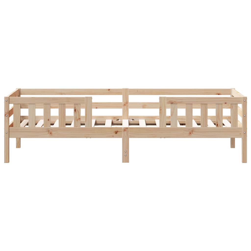 sengeramme uden madras 100x200 cm massivt fyrretræ