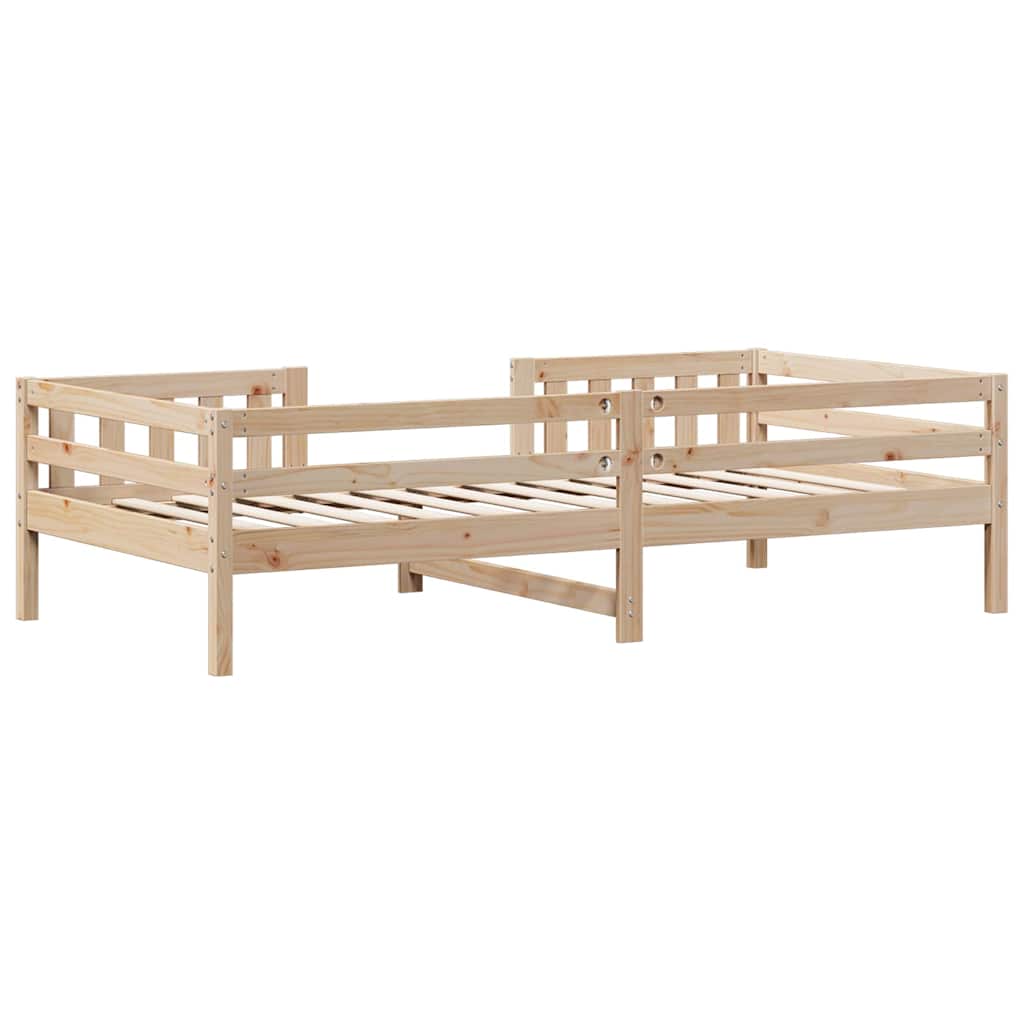 sengeramme uden madras 100x200 cm massivt fyrretræ
