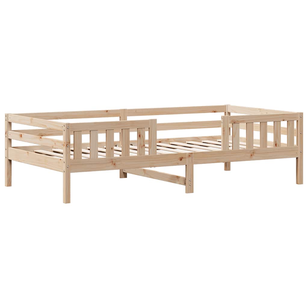 sengeramme uden madras 80x200 cm massivt fyrretræ
