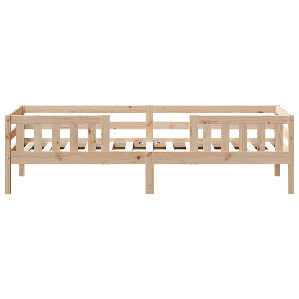 sengeramme uden madras 80x200 cm massivt fyrretræ