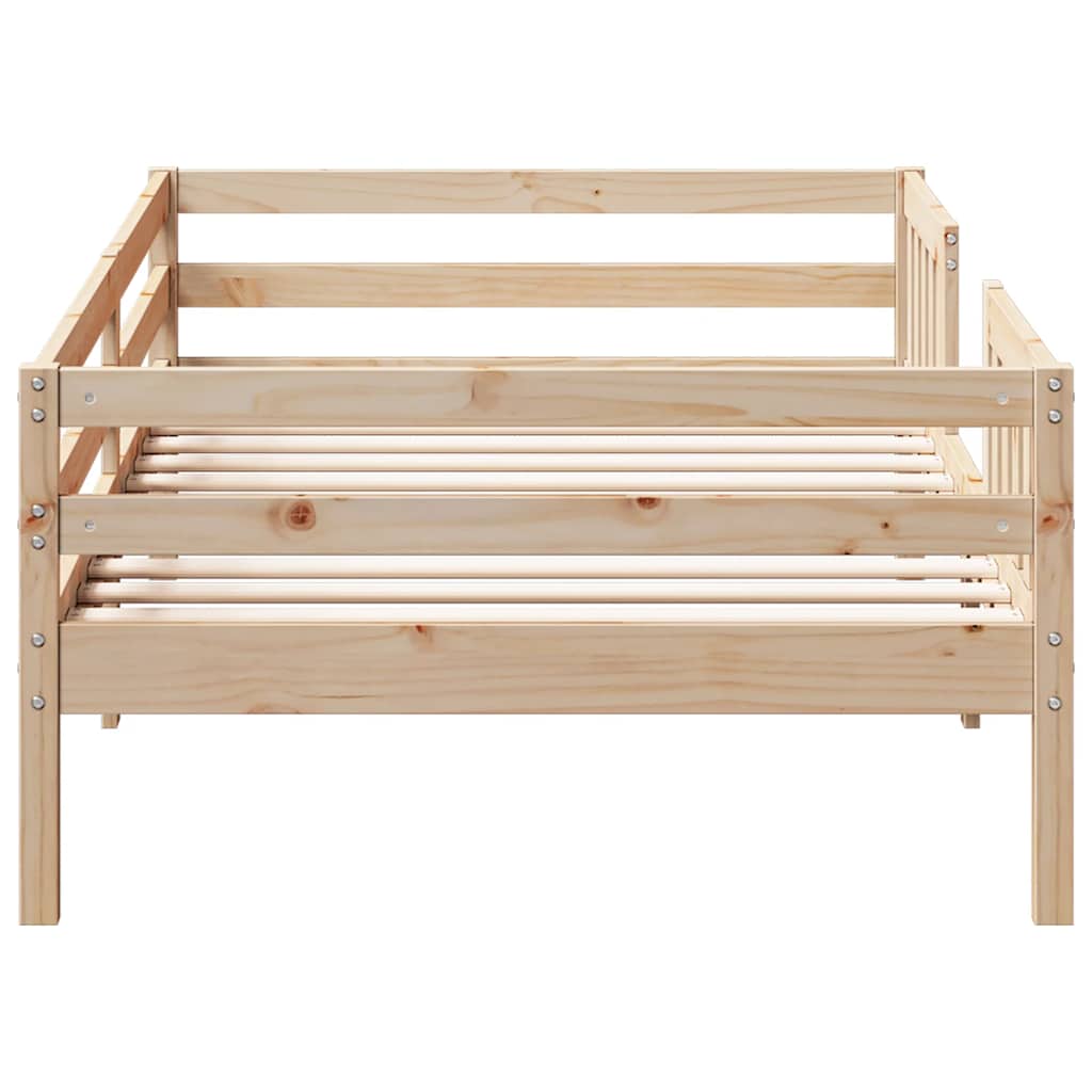 sengeramme uden madras 80x200 cm massivt fyrretræ