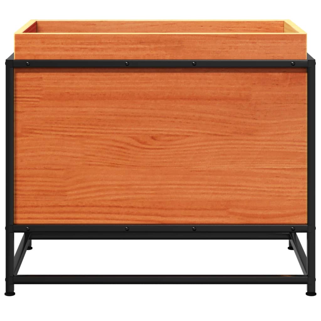 plantekasse 60x40x50 cm massivt fyrretræ gyldenbrun