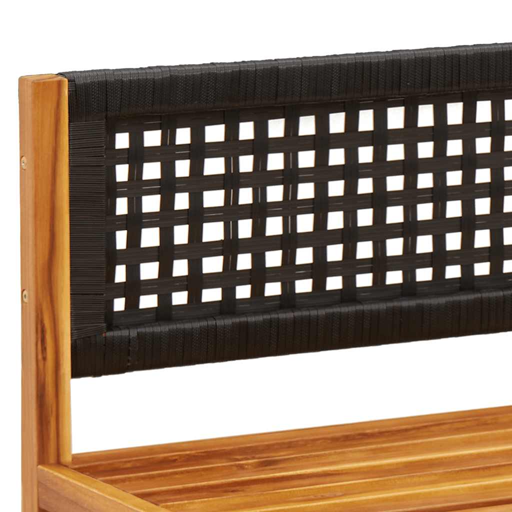 havesofasæt i 3 dele med hynder i træ akacie og rattan
