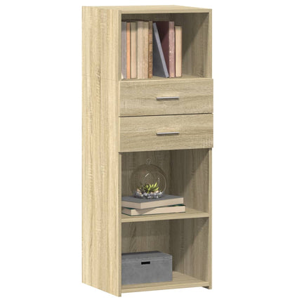 højskab 45x42,5x124 cm konstrueret træ sonoma-eg