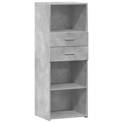 højskab 45x42,5x124 cm konstrueret træ betongrå