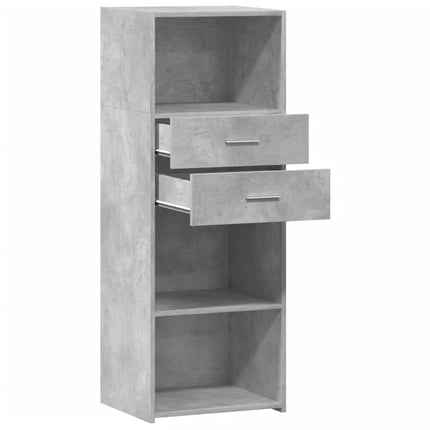 højskab 45x42,5x124 cm konstrueret træ betongrå