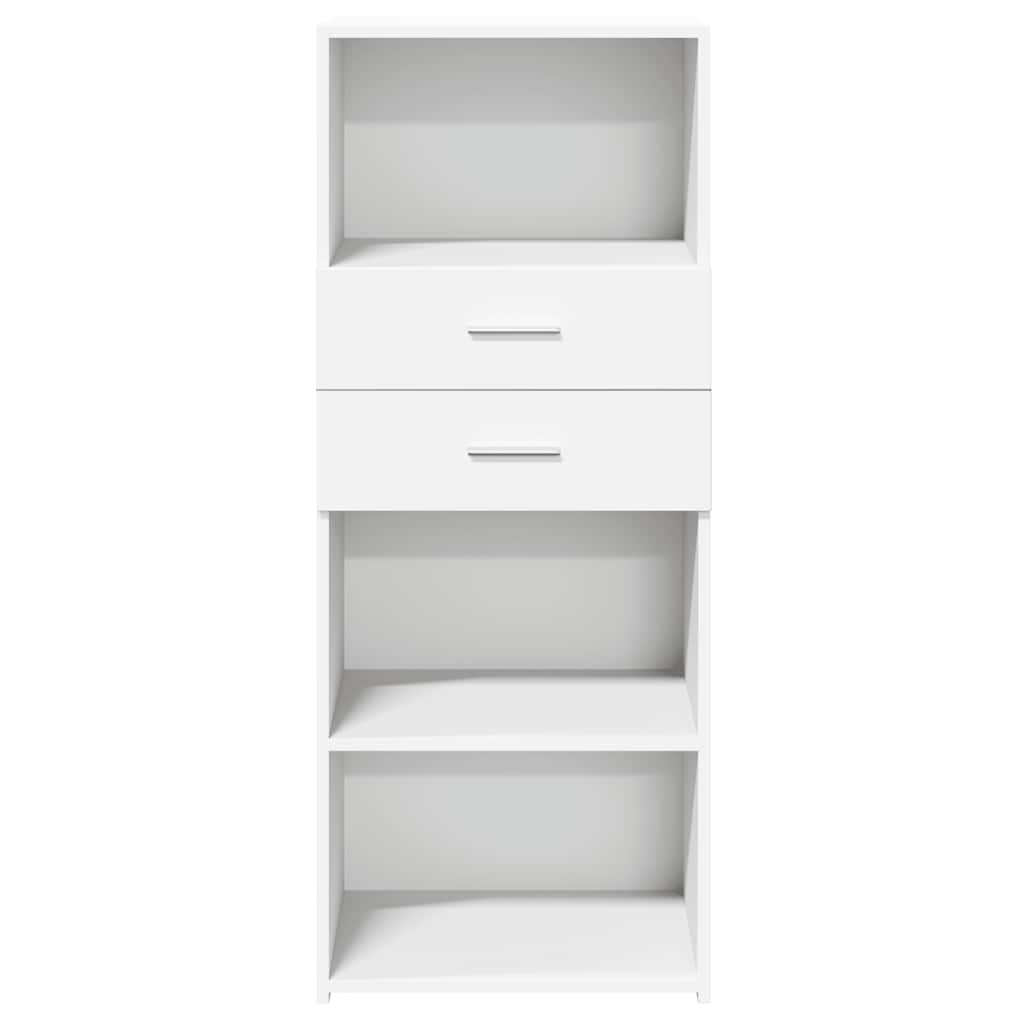 højskab 50x42,5x124 cm konstrueret træ hvid