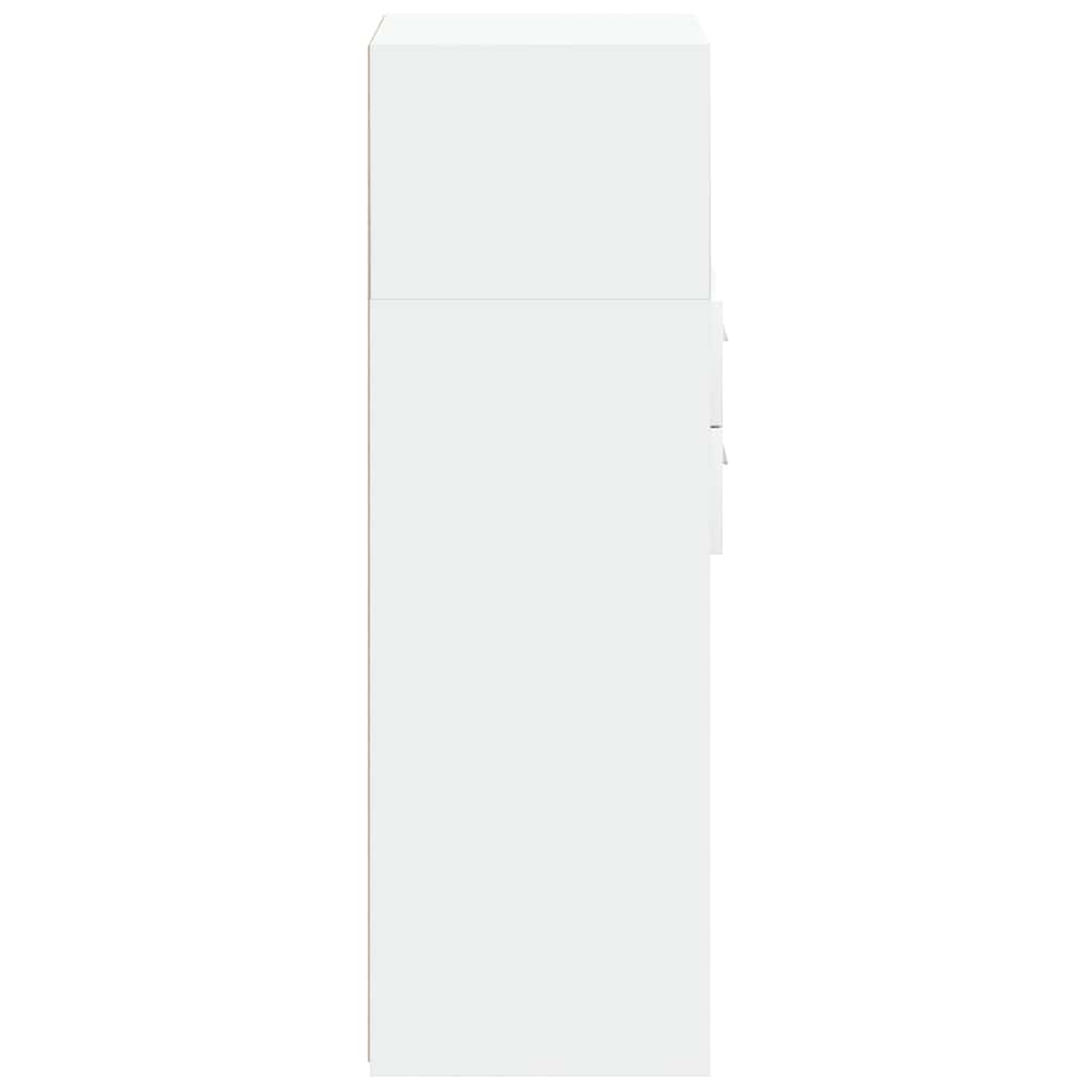 højskab 50x42,5x124 cm konstrueret træ hvid