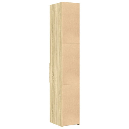 reol 30x42,5x185 cm konstrueret træ sonoma-eg