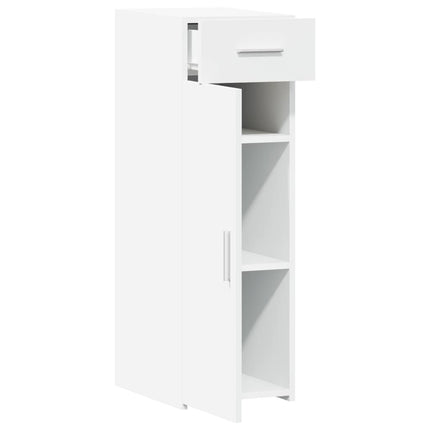 reol 30x42,5x93 cm konstrueret træ hvid