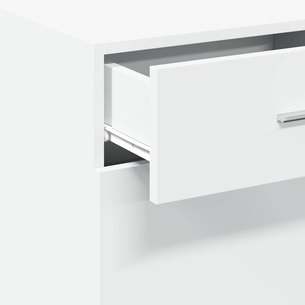 skænk 45x42,5x93 cm konstrueret træ hvid