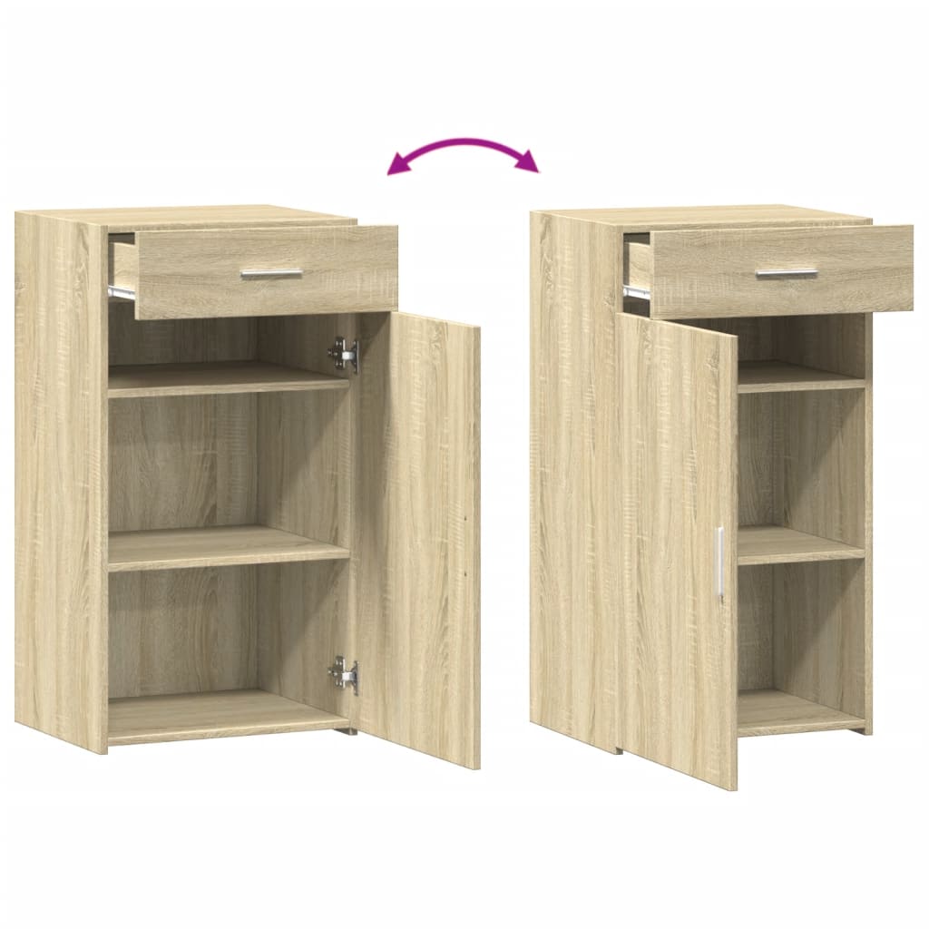 skab 50x42,5x93 cm konstrueret træ sonoma-eg