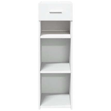 reol 30x42,5x93 cm konstrueret træ hvid