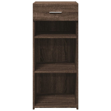 skab 40x42,5x93 cm konstrueret træ brun egetræsfarve