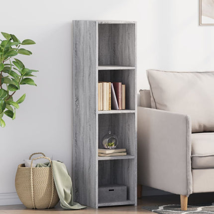 reol 30x41x124 konstrueret træ grå sonoma-eg