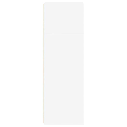 reol 40x41x124 cm konstrueret træ hvid