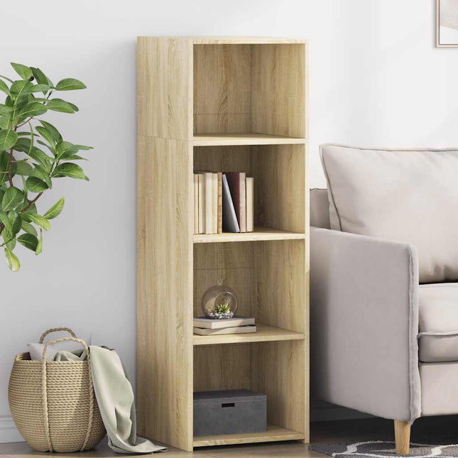 reol 40x41x124 cm konstrueret træ sonoma-eg