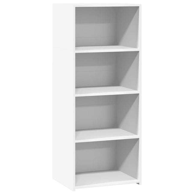 reol 50x41x124 cm konstrueret træ hvid