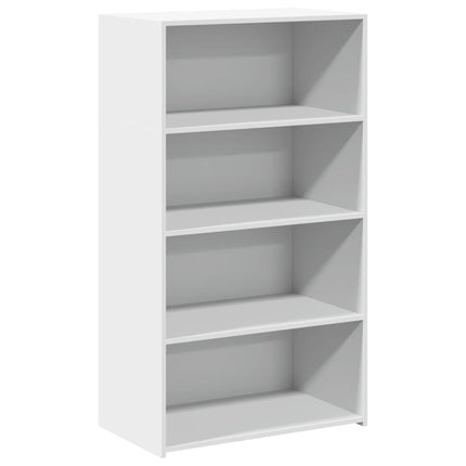reol 70x41x124 cm konstrueret træ hvid